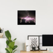 アイダホ州、アメリカ。稲妻. ポスター (ホームオフィス)