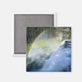 アイダホ州.アメリカ。Upper Mesaの上に虹のスプレー マグネット (正面/裏面)