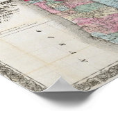 アイダホ州,オレゴンのBancroftの地図 ポスター (角)
