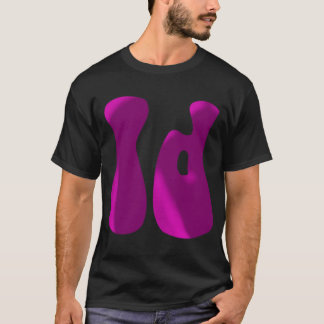 アイダホ州IDイニシャルモノグラムテキスト1 Tシャツ