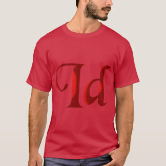 アイダホ州IDイニシャルモノグラムテキスト Tシャツ