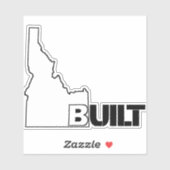 アイダホ建てハイブリッドビニルデカール シール (シート)