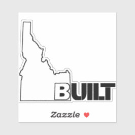 アイダホ建てハイブリッドビニルデカール シール