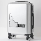 アイダホ建てハイブリッドビニルデカール シール (スーツケース)