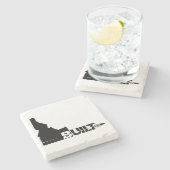 アイダホ建て弾丸 ストーンコースター (横)