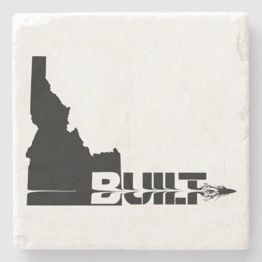 アイダホ建て弾丸 ストーンコースター (正面)