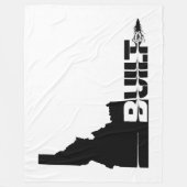 アイダホ建て弾丸 フリースブランケット (正面)