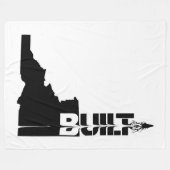 アイダホ建て弾丸 フリースブランケット (正面(横))