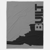 アイダホ建設 フリースブランケット (正面)