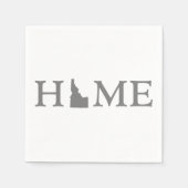 アイダホ文字オアイダホアン州ワードアート スタンダードカクテルナプキン (正面)