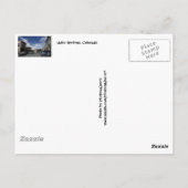 アイダホ春コロラドハガキ ポストカード (裏面)