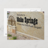 アイダホ春,コロラド州ウェルカムサイン ポストカード (正面/裏面)