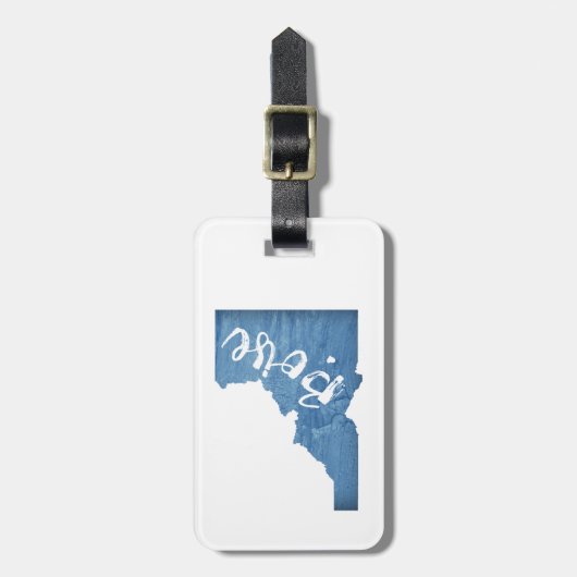 アイダホ木目ボイシ ラゲッジタグ (正面縦)