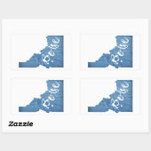 アイダホ木目ボイシ 長方形シール (シート)