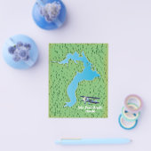 アイダホ湖の地図 チラシ (シングル)