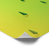 アイダホ湖の湖の地図 ポスター (角)