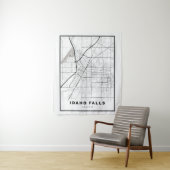 アイダホ滝の地図 タペストリー (インサイチュ)