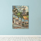 アイダホ滝,アイダホ州 – 大文字場面 キャンバスプリント (インサイチュ (ウッドフロア))