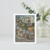 アイダホ滝，アイダホ州 – 大文字場面 ポストカード (スタンド正面)