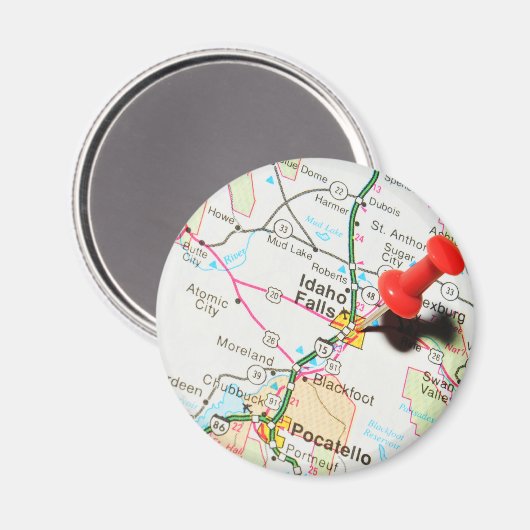 アイダホ滝 マグネット (正面/裏面)