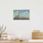 アイダホ滝ID – モルモン寺ビュー ポスター (キッチン)