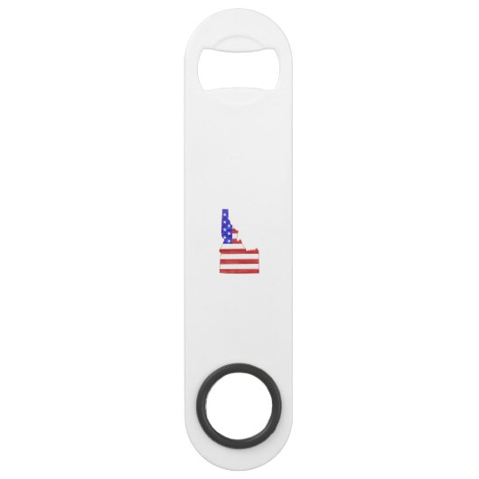 アイダホ米国のシルエットの州の地図 スピード栓抜き (正面)