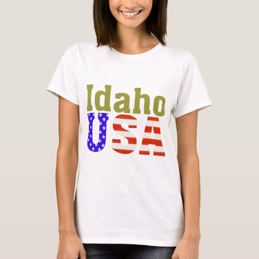 アイダホ米国! Tシャツ (正面)