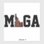 アイダホ素晴らし州を再び米国国旗に遊する- ON MAGA シール (シート)