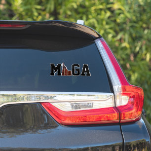 アイダホ素晴らし州を再び米国国旗に遊する- ON MAGA シール