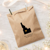 アイダホ結婚式の引き出物トリートサックス、抱き枕 フェイバーバッグ (クリップ留めされた状態)