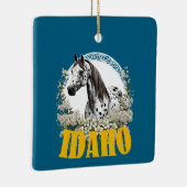 アイダホ縁どアパローサ花Tシャツ セラミックオーナメント (右)