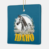 アイダホ縁どアパローサ花Tシャツ セラミックオーナメント (左)