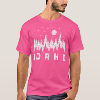 アイダホ自然恋人の木々の森ハイキング Tシャツ