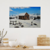 アイダホ農家油彩画デビッド・ポール ポスター (キッチン)