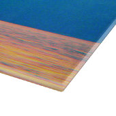 アイダホ – シアンとサーモンの夕日 カッティングボード (角)