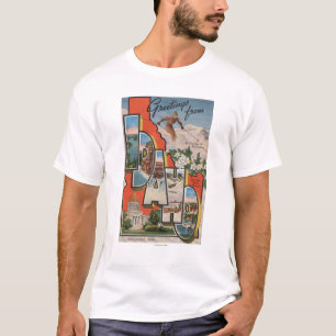 アイダホ(スキー)の大きい手紙ScenesIdaho Tシャツ