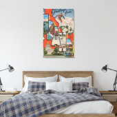 アイダホ(スキー)ラージレターシーンアイダホ キャンバスプリント (インサイチュ (寝室))