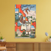 アイダホ(スキー)ラージレターシーンアイダホ キャンバスプリント (インサイチュ (リビング))