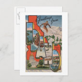 アイダホ（スキー）ラージレターシーンアイダホ ポストカード (正面/裏面)