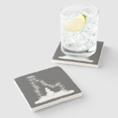 アイダホ・スノーフレーク ストーンコースター (横)