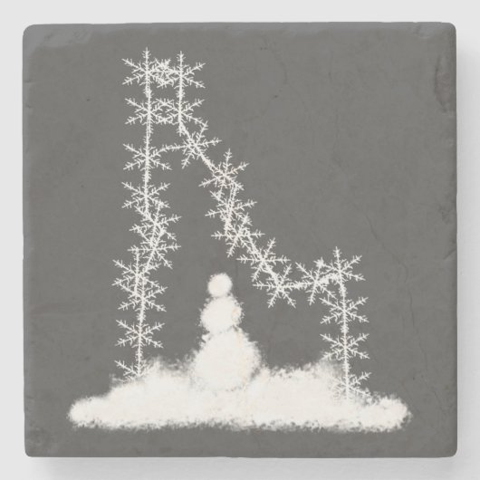 アイダホ・スノーフレーク ストーンコースター (正面)