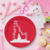 アイダホ・スノーフレーク ペーパープレート (パーティー)