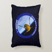 アイダホ・スプドニク衛星ミッションパッチ アクセントクッション (正面(垂直))
