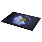 アイダホ・スプドニク衛星ミッションパッチ カッティングボード (角)