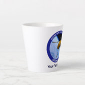 アイダホ・スプドニク衛星ミッションパッチ カフェラテマグ (正面)