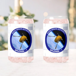 アイダホ・スプドニク衛星ミッションパッチ ガラス缶