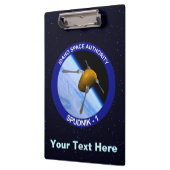 アイダホ・スプドニク衛星ミッションパッチ クリップボード (左)