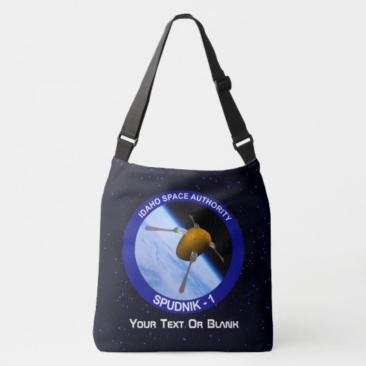 アイダホ・スプドニク衛星ミッションパッチ クロスボディバッグ (正面)