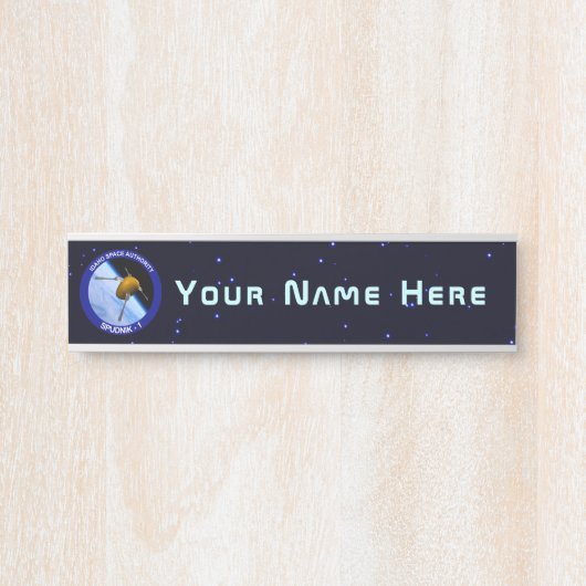 アイダホ・スプドニク衛星ミッションパッチ サインプレート (正面)