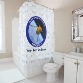 アイダホ・スプドニク衛星ミッションパッチ シャワーカーテン (インサイチュ)